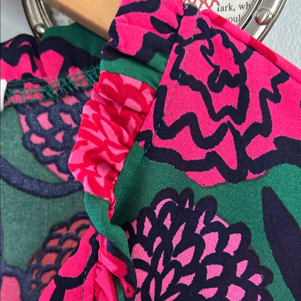 Michelle McDowell Bold Floral Blouse in Pink & Green - Picture 6 of 7